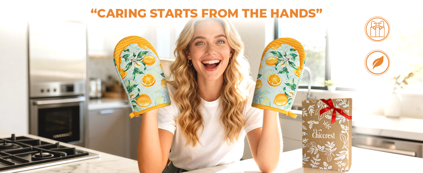 chiccrest Mini Oven Mitts Set