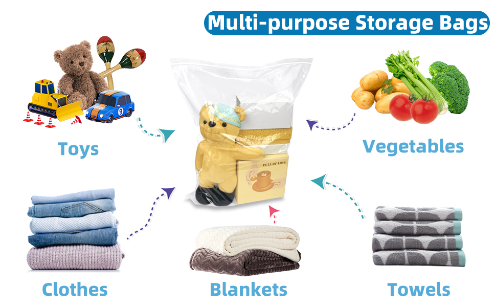 clear storage bags