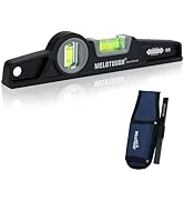 MELOTOUGH 10 Inch Die-Cast Magnetic Torpedo Level,Magnetic Level for Carpenter,Construction,Scaff...