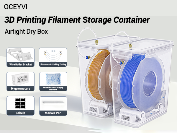 3D filament storage box