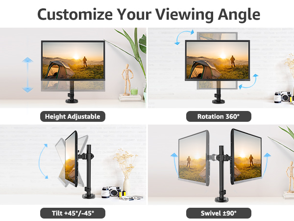 monitor arm monitor mount mountup single monitor desk mount