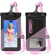smartlle Floating Waterproof Phone Holder Pouches Cases Covers, IPX8 Cell Phone Water Protectors ...