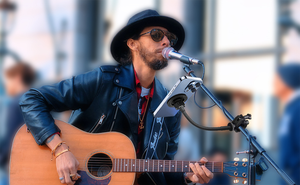 microphone phone holder