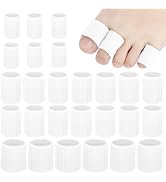 26 Pieces Toe Cushion Tube 0.98 Inches Toe Tubes Sleeves 3 Different Size Soft Gel Corn Pad Prote...