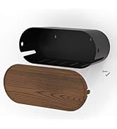 Cable Management Box with Lock Lid, ABS Material Wooden Print, 14.1x 5.39x 5.9 inches, NTONPOWER ...