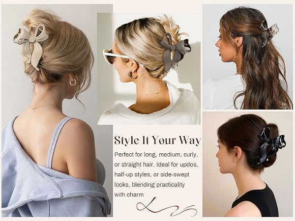 Cute Bow Claw Clips