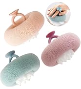 Super Soft Sunflower Suction Cup Bath Ball, New Upgraded 2-in-1 Sunflower Ball Exfoliating Bath S...