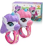 Humzo Unicorn Walkie Talkies for Kids 2 Pack with Wrist Strap, Toys for Girls Age 3-10, Long Rang...