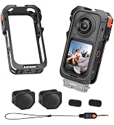 AMAZEAR Metal Cage for Insta360 X6 Accessories, Aluminum Protective Case | Multi-Functional Camer...