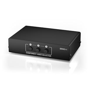 3 In 1 Out Component AV Video Switch Box for Xbox 360 Wii PS2 PS3 DVD/VCD/EVD/HDVD