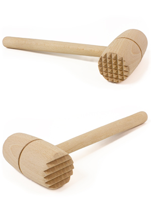 wooden meat tenderizer