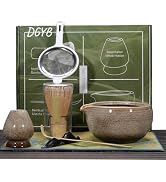 DGYB 7 Pcs Matcha Whisk Set, 15 OZ Cute Matcha Bowl with Spout, Matcha Set Whisk and Bowl, Matcha...