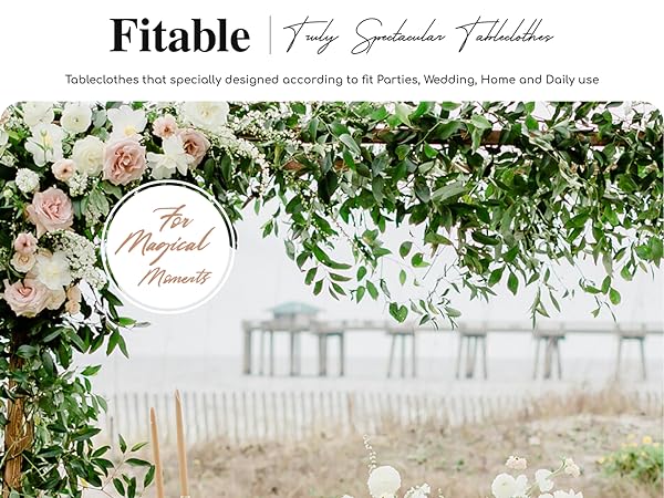 Faux Linen Table Clothes