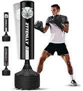 ZTTENLLY Freestanding Punching Bag, Conical Shock Absorption & 2-Step Fast Installation, Standing...