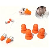 Silicone Eartips for Shure SE846 SE535 SE215 in-Ear Earbuds 8 Piece Orange Earbud with Enhanced B...