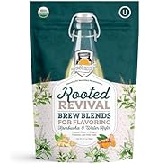 Fermentaholics Organic Rooted Revival Brew Blends: Secondary Fermentation Flavoring for Kombucha,...