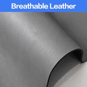 Breathable leather