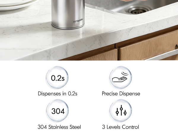 hands free soap dispenser for kitchen sink