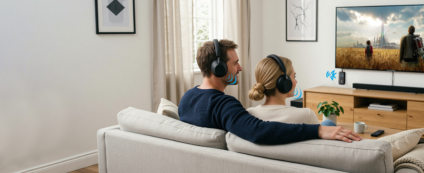 Support to 2 Headphones