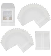 Antrader Glassine Envelopes 3x4 Inch,Semi-Transparent Flat Bags,50Pcs | Glassine Paper Bags Envel...
