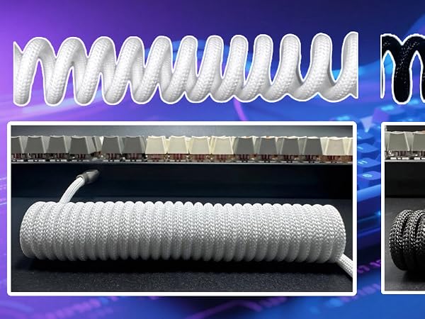 Coiled Keyboard Cable