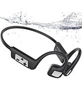 MONODEAL Bone Conduction Headphones Swimming Headphones, IP68 Waterproof Earbuds Bluetooth 5.4, B...