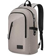 Mancro Travel Backpack for Men Women, Small Laptop Backpack with USB Charging Port, Anti Theft Co...