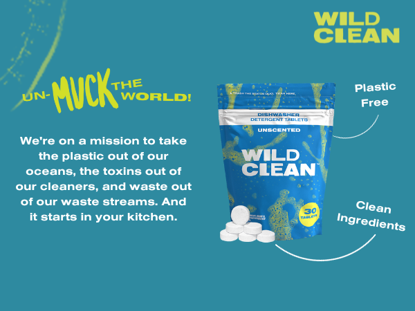 Plastic Free, Clean Ingredients, Natural Dishwasher