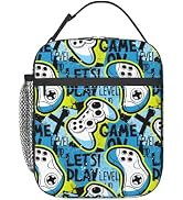 WOEMOZAP Game Insulated Lunch Box,Video Game Controller Kids Lunch Bag For Boys,Reusable Portable...