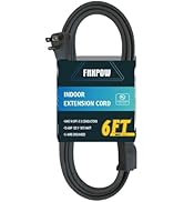 FNXPOW 6 Ft Heavy Duty Appliance Extension Cord - 14 Gauge 3 Prong SPT-3 Cable Wire, Ideal for Ai...