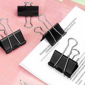 Black Binder Clips