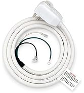 Baomain LCDI Power Cord Plug for Air Condition 240 VAC 10 Amp 2400 Watt 60Hz UL listed White