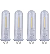 TrustWheel Outdoor Solar Light Bulbs for Garden - 4 Pack Warm White 3000K Solar Light Bulbs Repla...
