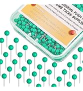 Map Tacks 1/8-Inch Assorted Color Beads Head Map Marking Push Pins,500-count (Green)