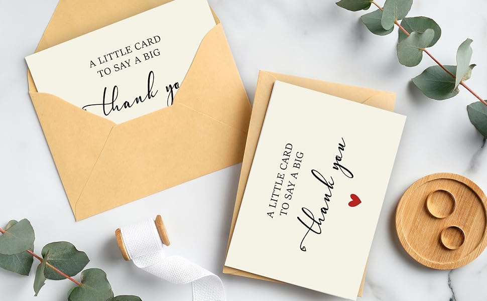 WowBefun, Thank You Cards, Thank You Cards with Envelopes, Thank You Nores, Small Thank You Cards