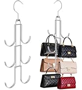 Supforce Purse Hanger, Purse Holder & Bag Hanger for Closet, Multi-Hook Closet Purse Hanger, Spac...