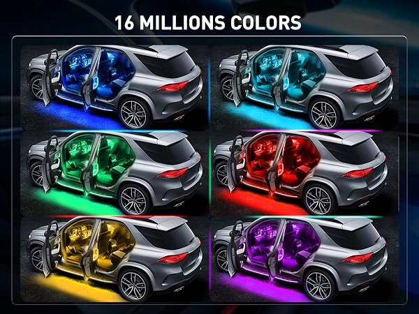 USB RGB Interior Lights with APP Control