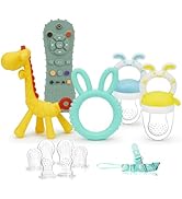 WAJIAYON Baby Teething Toys for Babies 3-6 Months Set of 12,Baby Toys 6 to 12 Months,2 Baby Fruit...