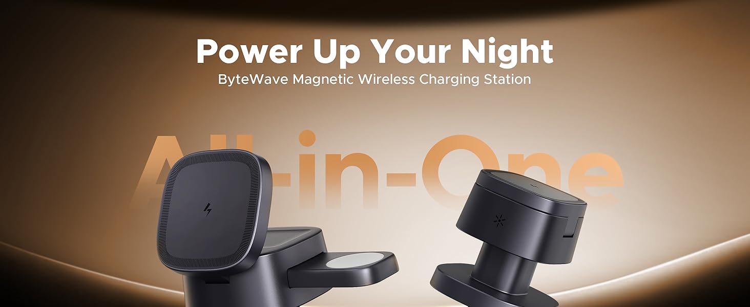 Power Up Your Night 3 in 1 charging station apple ByteWave