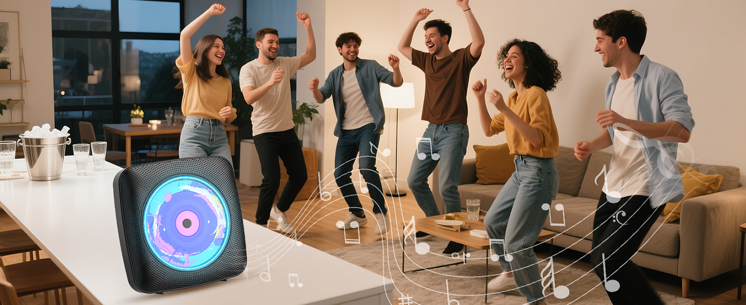 CD Player with speakers