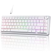 TMKB T68E 60% Wired Gaming Mechanical Keyboard, RGB Backlit Hot-Swappable Gasket Mount, Creamy Ke...