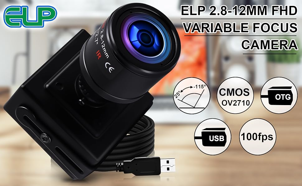 variable focus camera 2.8-12mm webcam