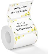 DETONGER Thermal Labels Self-Adhesive Label Sticker Paper for 2 Inch Thermal Label Printers, Idea...
