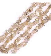 HAAMIIQII 5-8mm Natural Golden Rutilated Quartz Chips Beads Irregular Chip Stones Loose Gemstone ...