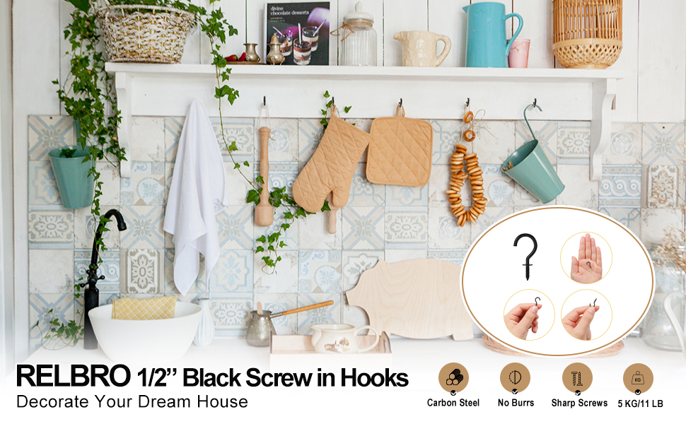 Screw in Hooks