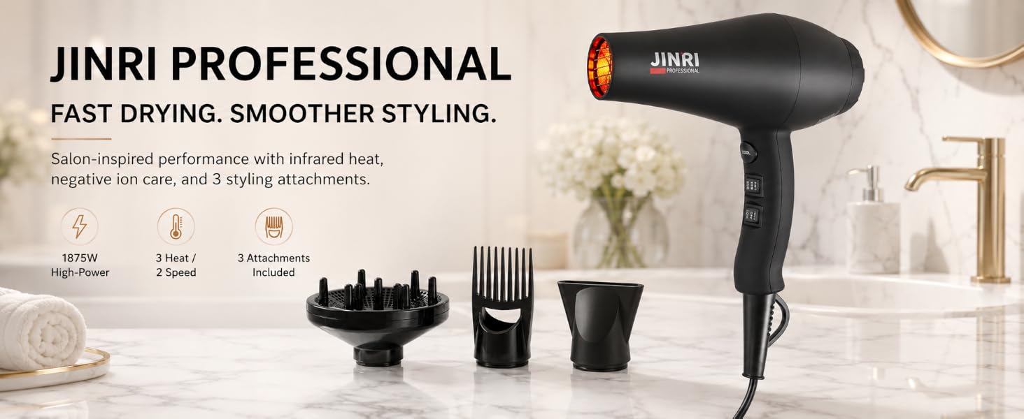 JINRI Infrared Hair Dryer