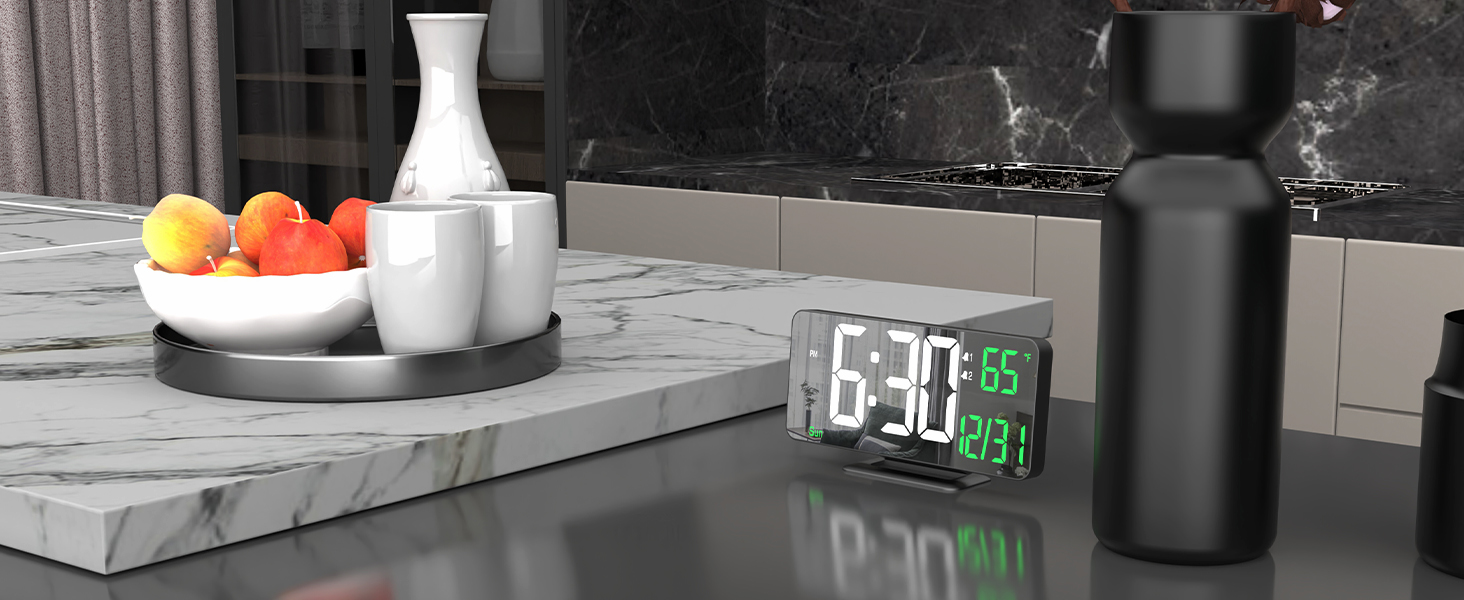alarm clock with date