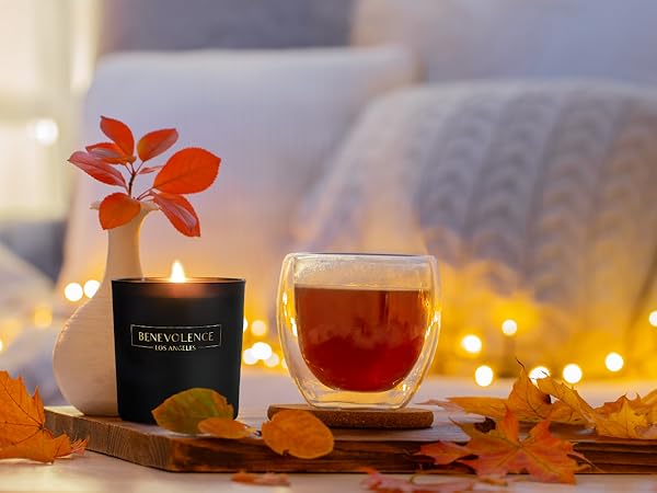 scented soy candles, jar candles for home scented, natural aromatherapy bathroom shelf decor aroma