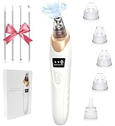 Blackhead Remover Vacuum - Professional Blackhead Extractor for Face with 3 Adjustable Suction Le...