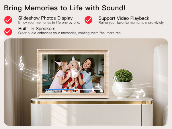 frameo digital frame wifi picture photo video share moment from phone